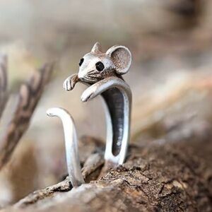 Vintage Silver Mouse Ring
